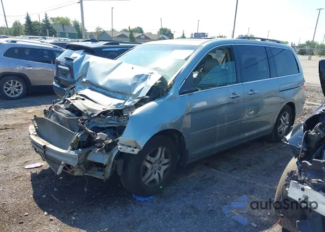 2007 Honda Odyssey Ex-L из США, поврежденный, VIN 5FNRL38637B018612